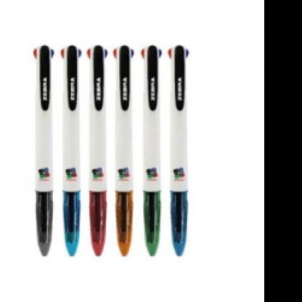 BOLIGRAFO CUATROCOLOR 7941-06 ZEBRA 1.0MM BASICOS 12144